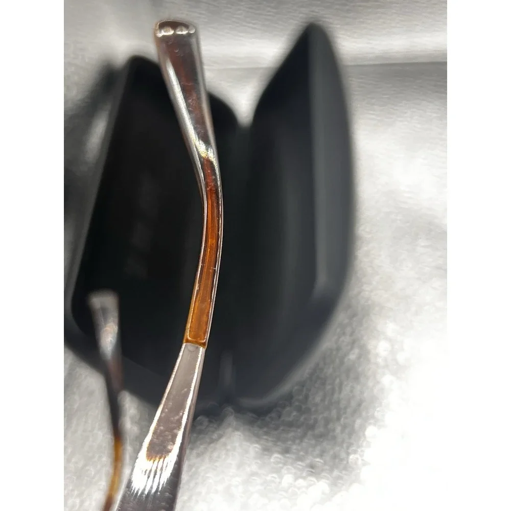 Nike 7205 eyeglass frames Only 53-15-145 Tortoise brown blue Metal With Case
